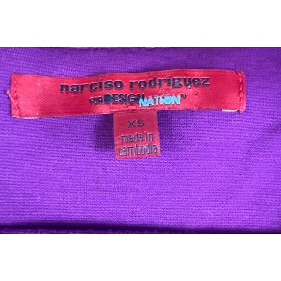 Narciso Rodriguez For Design Nation XS Colorblock Dress Mulberry/Black - Picture 6 of 8